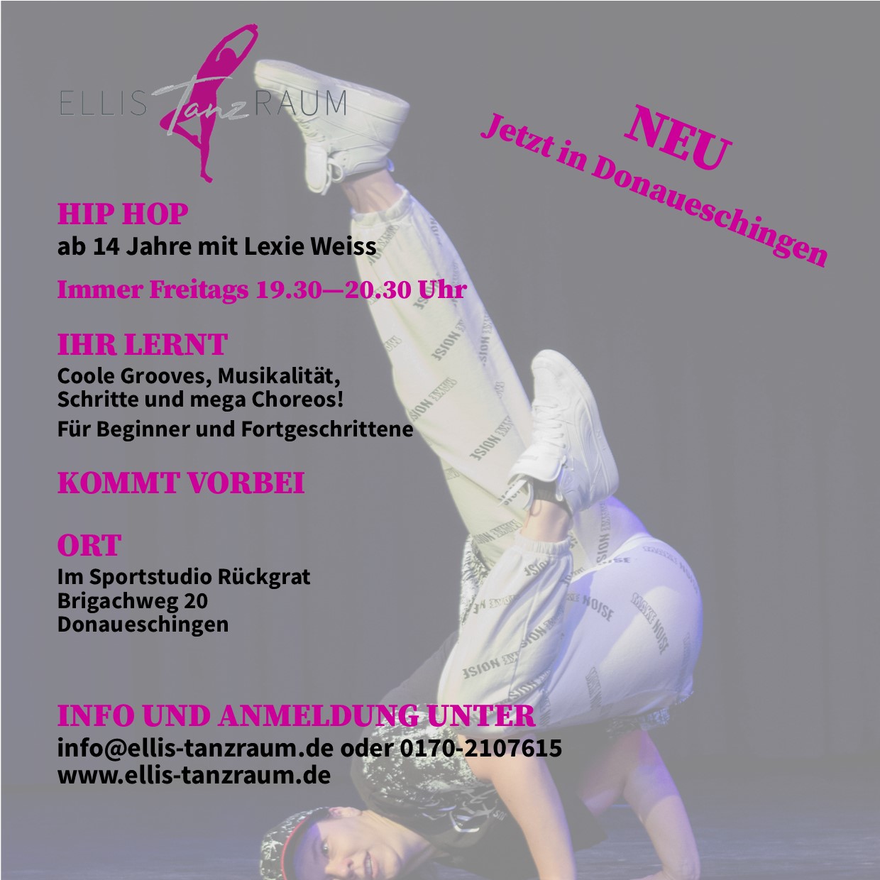 Hip Hop ab 14 Jahre jetzt in DS